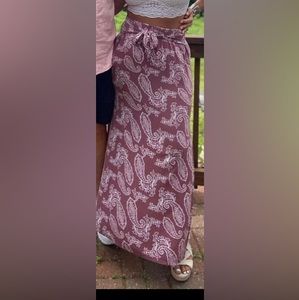 Printed Maxi Skirt